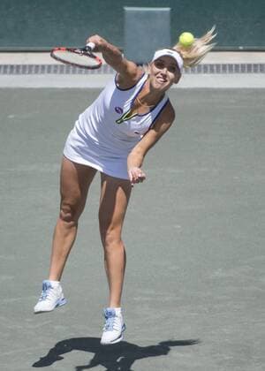 April 10,2016: Elena Vesnina (RUS) loses to Sloane Stephens (USA) 7-6, 6-2, at the Volvo Car Open being played at Family Circle Tennis Center in Charleston, South Carolina. Ã‚Â© TENNIS 2016: Volvo Car Open APRIL 16 - ZUMAc04_