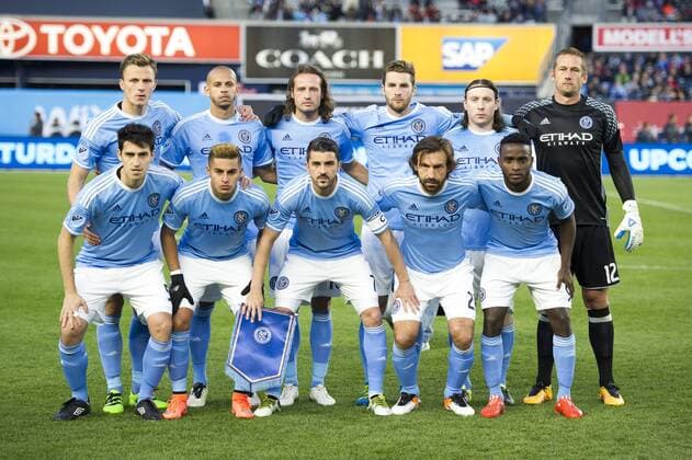 April 6, 2016 - Bronz, New York, U.S - NYCFC team stating XI Soccer 2016 - NYCFC vs Chicago Fire 0-0 - ZUMAs192