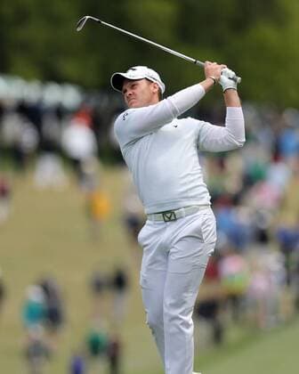 April 10, 2016 - Augusta, Georgia, U.S. - Britian s DANNY WILLETT hits his second shot from the first fairway during the final round on his way to winning The Masters golf tournament at Augusta National Golf Club. Golf 2016 - The Masters - ZUMAm67_