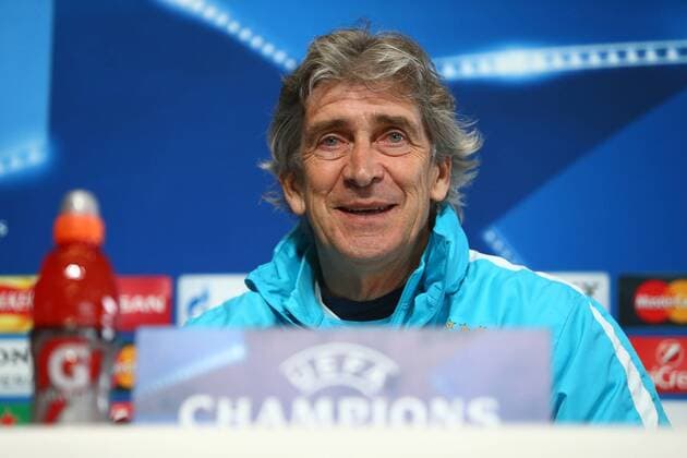 Manuel Pellegrini, manager of Manchester City during the UEFA Champions League press conference PK Pressekonferenz at the Etihad Campus. Photo credit should read: Philip Oldham Sportimage EDITORIAL USE ONLY. No use with unauthorised audio, video, data, fixture lists, club league logos or live services. Online in-match use limited to 120 images, no video emulation. No use in betting, games or single club league player publications.