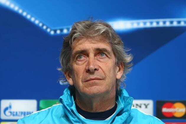 Manuel Pellegrini, manager of Manchester City during the UEFA Champions League press conference PK Pressekonferenz at the Etihad Campus. Photo credit should read: Philip Oldham Sportimage EDITORIAL USE ONLY. No use with unauthorised audio, video, data, fixture lists, club league logos or live services. Online in-match use limited to 120 images, no video emulation. No use in betting, games or single club league player publications.