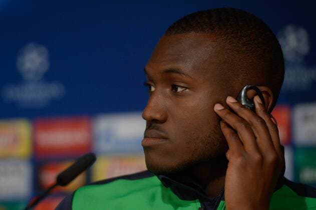 Josuha Guilavogui (Wolfsburg, 23) auf der Abschluss-Presserkonferenz in Madrid, Porträt, Portrait, xjgx