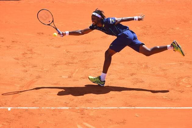 Gael Monfils (fra) TENNIS : Tournoi de Monte Carlo 2016 - 11 04 2016 TennisMagazine Panoramic 
