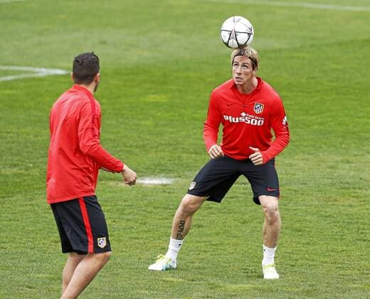 Entrenamiento del Atletico en Majadahonda. En la imagen, Fernando Torres. Atletico training session in Majadahonda. In this picture, Fernando Torres. xJOSExA.xGARCIAx 
