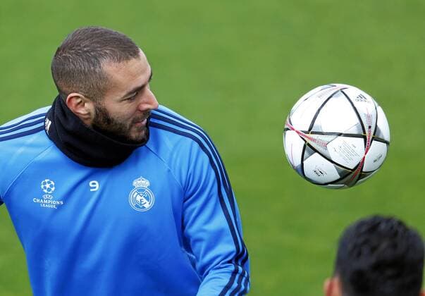 Entrenamiento del Real Madrid en Valdebebas. En la imagen, Benzema. Real Madrid training session. In this picture, Benzema. xBEATRIZxGUZMANx 