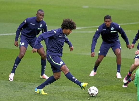 VfL Wolfsburg training session before Champions League match against Real Madrid at Bernabeu. In this picture, Dante. xBEATRIZxGUZMANx 