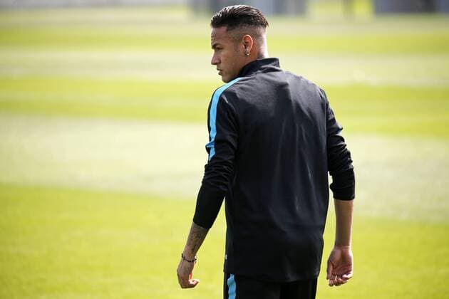 BARCELONA -april 12- SPAIN: Neymar Jr. during the training before the Champions League match against Atletico de Madrid, celebrated in the Ciutat Esportiva Joan Gamper, on april 12, 2016. Photo: Joan Valls Urbanandsport Cordon Press  xJoanxValls Urbanandsportx xFC-BARCELONA-TRAINING-CHAMPIONS-LEAGUEx