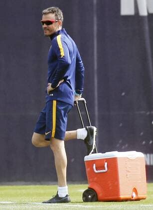BARCELONA -april 12- SPAIN: Luis Enrique Martinez during the training before the Champions League match against Atletico de Madrid, celebrated in the Ciutat Esportiva Joan Gamper, on april 12, 2016. Photo: Joan Valls Urbanandsport Cordon Press  xJoanxValls Urbanandsportx xFC-BARCELONA-TRAINING-CHAMPIONS-LEAGUEx