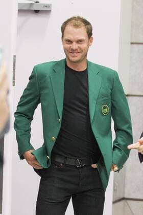 April 12, 2016 - Manchester, Lancashire, UK - Manchester UK. US Masters champion David Willett arrives back in Britain at Manchester Airport this morning after scooping the Ã‚Â£1.8M top prize in Augusta. David Willett  - ZUMAl94_