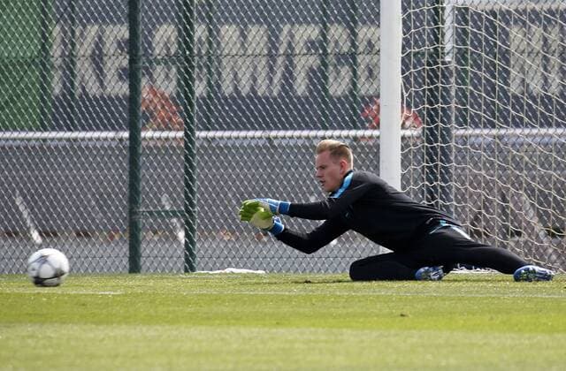BARCELONA -april 12- SPAIN: Andre Ter Stegen during the training before the Champions League match against Atletico de Madrid, celebrated in the Ciutat Esportiva Joan Gamper, on april 12, 2016.  xJoanxValls Urbanandsportx xFC-BARCELONA-TRAINING-CHAMPIONS-LEAGUEx