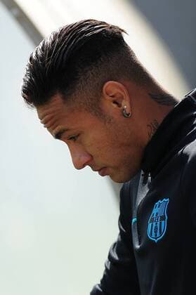 April 12, 2016 - Barcelona, Spain - Neymar Jr. of F.C.Barcelona during F.C.Barcelona training session before Club Atltico de Madris vs F.C. Barcelona UEFA Champions League match, in Barcelona, 12 of April, 2016. Barcelona Training And press conference PK Pressekonferenz  - ZUMAn230