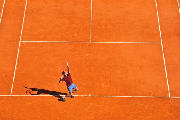 Roger Federer (Sui) TENNIS : Tournoi de Monte Carlo 2016 - 12 04 2016 TennisMagazine Panoramic 