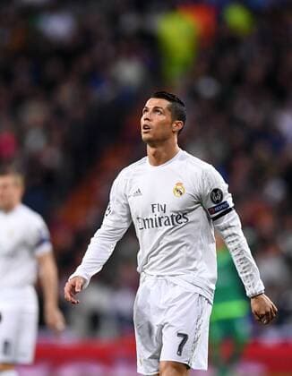 FUSSBALL CHAMPIONS LEAGUE SAISON 2015 2016 VIERTELFINALE RUECKSPIEL Real Madrid - VfL Wolfsburg 12.04.2016 Cristiano Ronaldo (Real Madrid) 