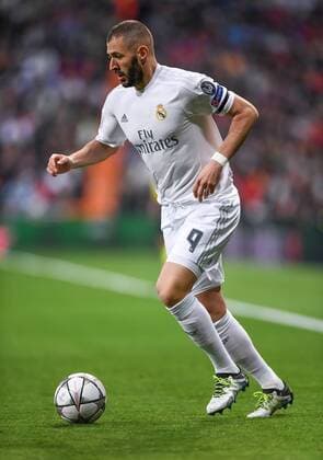 FUSSBALL CHAMPIONS LEAGUE SAISON 2015 2016 VIERTELFINALE RUECKSPIEL Real Madrid - VfL Wolfsburg 12.04.2016 Karim Benzema (Real Madrid) 