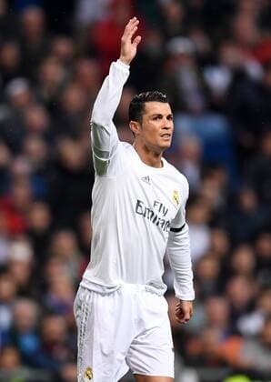 FUSSBALL CHAMPIONS LEAGUE SAISON 2015 2016 VIERTELFINALE RUECKSPIEL Real Madrid - VfL Wolfsburg 12.04.2016 Cristiano Ronaldo (Real Madrid) 