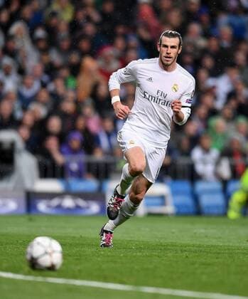 FUSSBALL CHAMPIONS LEAGUE SAISON 2015 2016 VIERTELFINALE RUECKSPIEL Real Madrid - VfL Wolfsburg 12.04.2016 Gareth Bale (Real Madrid) 