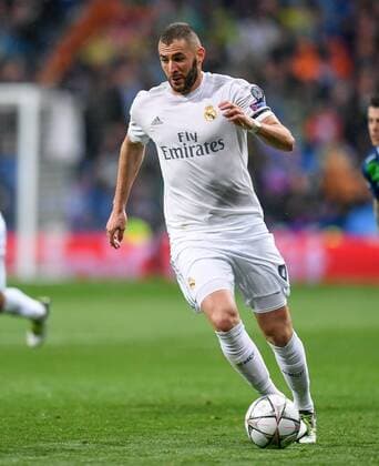 FUSSBALL CHAMPIONS LEAGUE SAISON 2015 2016 VIERTELFINALE RUECKSPIEL Real Madrid - VfL Wolfsburg 12.04.2016 Karim Benzema (Real Madrid) 