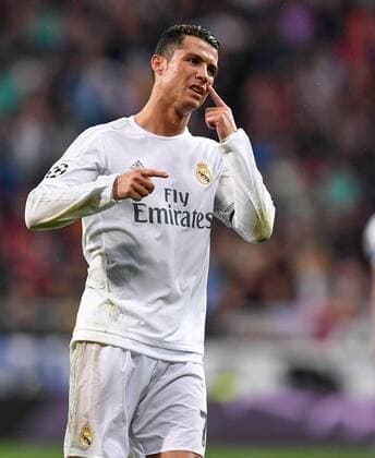 FUSSBALL CHAMPIONS LEAGUE SAISON 2015 2016 VIERTELFINALE RUECKSPIEL Real Madrid - VfL Wolfsburg 12.04.2016 Cristiano Ronaldo (Real Madrid) 