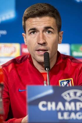 Gabi Fernandez during Atletico de Madrid s press conference PK Pressekonferenz the day before the EUFA Champions League match between Atletico de Madrid and FC. Barcelona at Vicente Calderon in Madrid. April 13, 2016.  (20160413008)