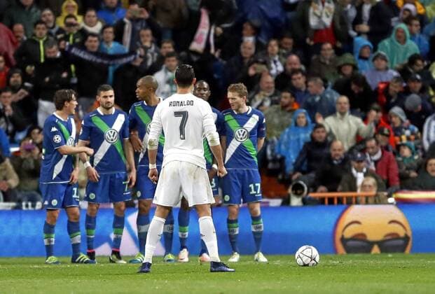 Champions League quarter-final second leg between VfL Wolfsburg and Real Madrid. In this picture, Cristiano Ronaldo. xBeatrizxGuzmanx 
