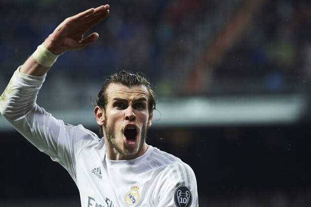 April 12, 2016 - Madrid, Spain - Gareth Bale (midfielder; Real Madrid) in action during the UEFA Champions League quarter-final second leg football match between Real Madrid vs Wolfsburg at Santiago Bernabeu on April 12, 2016 in Madrid Real Madrid vs Wolfsburg. UEFA Champions League quarter-final  - ZUMAg15_