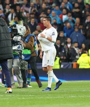Madrid Real Madrid vs VfL, CL Madrid, Spanien. 12.04.2016, FUßBALL - Real Madrid vs VfL Wolfsburg, Viertelfinale, Champions League, Saison 2015-2016, Estadio Santiago Bernabeu. Bild zeigt: Cristiano Ronaldo (Real Madrid)