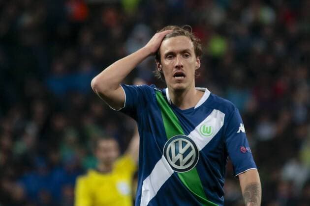 Fußball, Bundesliga, UEFA Champions League, Real Madrid - VfL Wolfsburg; Max Kruse (Wolfsburg, 11) enttäuscht, frustriert, niedergeschlagen Enttäuschung, Frust, disappointed. xtgx