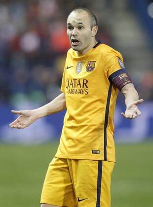Bilder des Tages - SPORT FC Barcelona Barca s Andres Iniesta during Champions League 2015 2016 Quarter-Finals 2nd leg match. April 13,2016.  (2016041396)