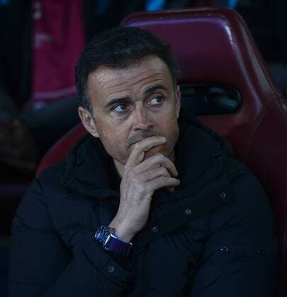 FC Barcelona Barca Coach, Luis Enrique Martinez - LUIS ENRIQUE. Round Quarter-Finals 2nd leg of the CHAMPIONS league, soccer match between Atletico de Madrid - FC Barcelona at the Vicente Calderon estadium, Madrid - Spain (ESP) by April 13, 2016. PHOTO: Gregorio Lopez.  xGregorioxLopezx x SOCCERxSPAINx