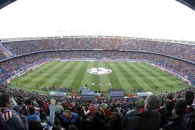 Atletico de Madrid s supporters during Champions League 2015 2016 Quarter-Finals 2nd leg match. April 13,2016.  (20160413127)