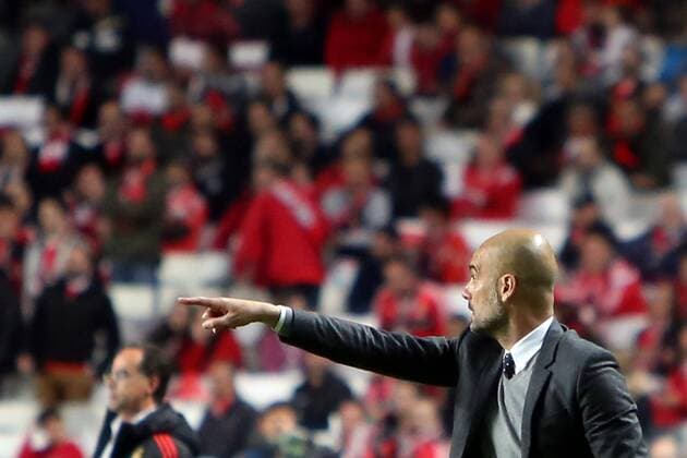 April 13, 2016 - Lisbon, Portugal - Bayern Munich s Spanish head coach Pep Guardiola during the UEFA Champions League quarter-final second leg football match between SL Benfica and FC Bayern Munich at the Luz stadium in Lisbon on April 13, 2016. UEFA Champions League quarter-final second leg football match SL Benfica vs FC Bayern Munich - ZUMAf123