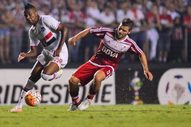 SPFC x River Plate SAO PAULO, Brazil - 04 13 2016: S?O PAULO X RIVER PLATE- Kelvin S?o Paulo during the match between S?o Paulo x River Plate, the group stage of the Copa Libertadores 2016, held at the Estadio Cicero Pompeu de Toledo, known as Stadium Morumbi. (Photo: Mauricio Rummens FotoArena)  Maur?cioxRummens