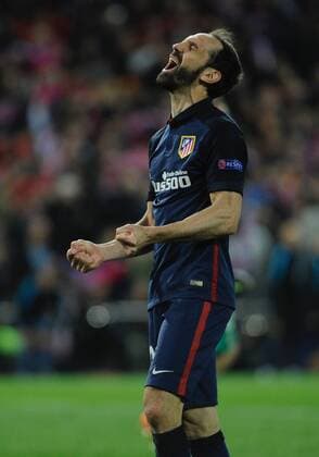 Atletico de Madrid Defender, Juan Francisco Torres Belen - JUANFRAN, number 20 . Round Quarter-Finals 2nd leg of the CHAMPIONS league, soccer match between Atletico de Madrid - FC Barcelona Barca at the Vicente Calderon estadium, Madrid - Spain (ESP) by April 13, 2016. PHOTO: Gregorio Lopez.  xGregorioxLopezx x SOCCERxSPAINx