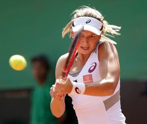 TENNIS - ITF, Fed Cup CAIRO,EGYPT,14.APR.16 - TENNIS - ITF, Fed Cup, Europe Africa Zone II, Group 1. Image shows Barbara Haas (AUT). GEPAxpictures xWalterxLuger