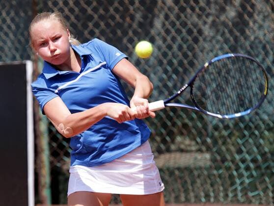 TENNIS - ITF, Fed Cup CAIRO,EGYPT,14.APR.16 - TENNIS - ITF, Fed Cup, Europe Africa Zone II, Group 1. Image shows Monica Malinen (FIN). GEPAxpictures xWalterxLuger