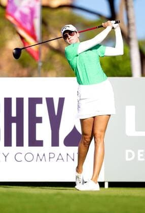 April 14, 2016 - Kim Kaufman hits her drive on the 1st hole during the second round of the Lotte Championship presented by Hershey at Ko Olina Golf Club in Kapolei, HI LPGA Golf Damen Golf 2016: Lotte Championship APR 14 - ZUMAc04_