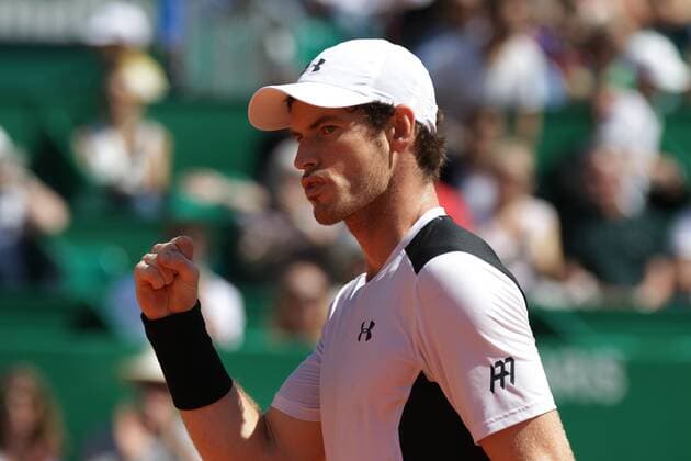 15.04.2016: Rolex Monte Carlo Masters Tennis: Andy Murray defeats Milos Raonic 6-2, 6-0 in just 66 minutes in the last 8 of the at the Monte-Carlo Country Club. 15.04.2016: Rolex Monte Carlo Masters Tennis 