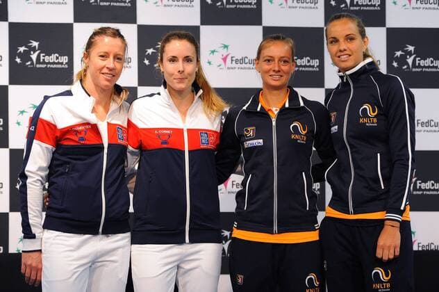 Fed Cup Fedcup - France vs Netherlands - Semi - 15 04 16 VirginieBouyer TennisMagazine Panoramic 