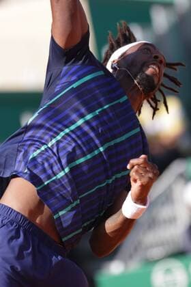 16.04.2016: Rolex Monte Carlo Masters Tennis: Gael Monfils defeats Jo-Wilfried Tsong at the Monte-Carlo Country Club. 16.04.2016: Rolex Monte Carlo Masters Tennis 