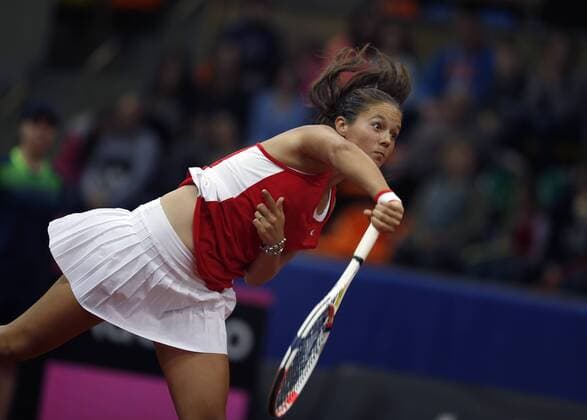 Fed Cup Moscow. RUS-BLR. Match 1 Darya Kasatkina(RUS)