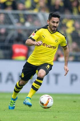 Dortmund Ilkay Guendogan (Borussia Dortmund 8) beim Fu?ball Bundesliga-Spiel zwischen Borussia Dortmund und dem Hamburger SV am 17.04.2016, Copyright: Schueler Eibner-Pressefoto EP_JSE