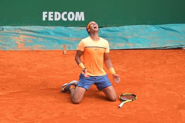 Rafael Nadal (Esp) defeats Gael Monfils (fra) TENNIS : Monte Carlo Rolex Masters 2016 - 17 04 2016 TennisMagazine Panoramic 