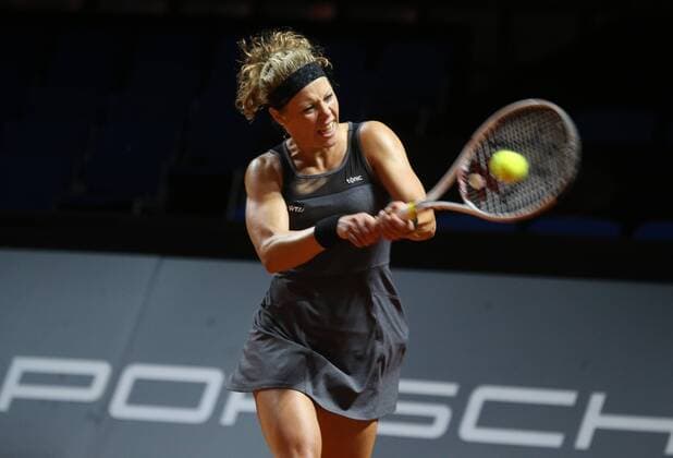 Porsche Tennis Grand Prix Stuttgart 18.04.2016 Deutschland Porsche Tennis Grand Prix Frauen Stuttgart Laura Siegemund (GER).