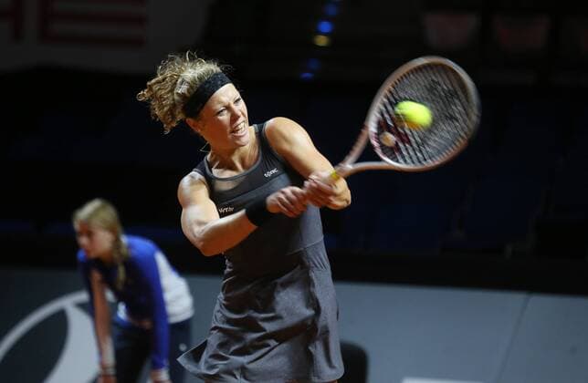 Porsche Tennis Grand Prix Stuttgart 18.04.2016 Deutschland Porsche Tennis Grand Prix Frauen Stuttgart Laura Siegemund (GER).