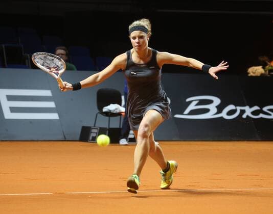 Porsche Tennis Grand Prix Stuttgart 18.04.2016 Deutschland Porsche Tennis Grand Prix Frauen Stuttgart Laura Siegemund (GER).