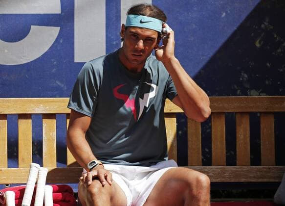 BARCELONA -april 18- SPAIN: Rafa Nadal training during the Open Banc Sabadell, 64 Trophy Conde de Godo, played on the RCT Barcelona1899, on april 18, 2016. Photo: Joan Valls Urbanandsport Cordon Press  xJoanxValls Urbanandsportx xBARCELONA-OPEN-BANC-SABADELL-TENNISx