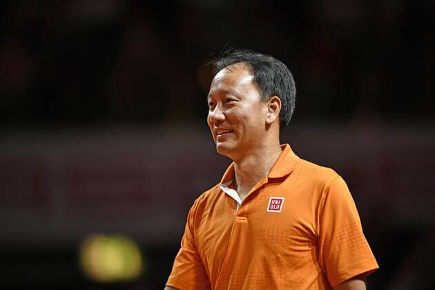 Michael Chang (USA) Berenberg Classics Showmatch Doppel Tennis Damen 18.04.2016 Porsche Tennis Grand Prix GP Stuttgart 2016 Porsche-Arena 16.04.-24.04.2016 Porsche Tennis Grand Prix Stuttgart 2016