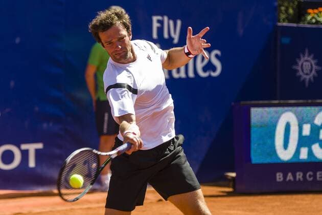 BARCELONA - April 18- SPAIN: Teymuraz Gabashvili (RUS) during match between of the Open Banc Sabadell, 64 Trophy Conde de Godo, played on the RCT Barcelona 1899, on april 18, 2016. Photo: Mikel Trigueros Urbanandsport Cordon Press ---------------------------------- BARCELONA - Abril, 18 - ESPANA: Teymuraz Gabashvili (RUS) durante el partido entre de la edicion 64 del Barcelona Open Banc Sabadell Trofeo Conde Godo, celebrada en el RCT Barcelona 1899, el 18 de Abril de 2016. Foto: Mikel Trigueros Urbanandsport Cordon Press  xMikelxTriguerosx xBARCELONA-OPEN-BANC-SABADELLx64-TROFEO-CONDE-GODOx