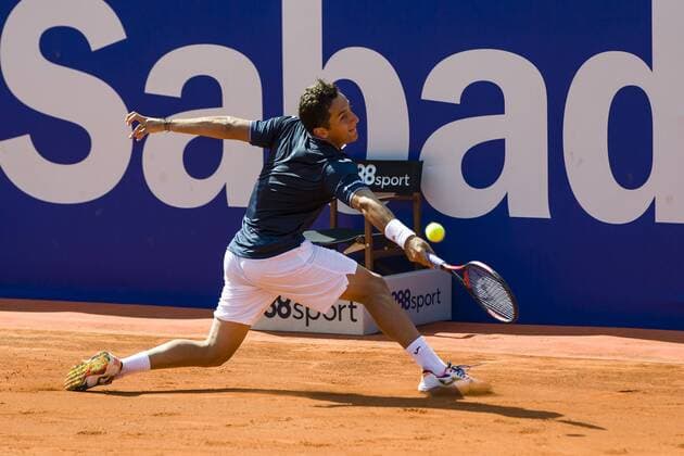 BARCELONA - April 18- SPAIN: Nicolas Almagro (ESP) during match between of the Open Banc Sabadell, 64 Trophy Conde de Godo, played on the RCT Barcelona 1899, on april 18, 2016. Photo: Mikel Trigueros Urbanandsport Cordon Press ---------------------------------- BARCELONA - Abril, 18 - ESPANA: Nicolas Almagro (ESP) durante el partido entre de la edicion 64 del Barcelona Open Banc Sabadell Trofeo Conde Godo, celebrada en el RCT Barcelona 1899, el 18 de Abril de 2016. Foto: Mikel Trigueros Urbanandsport Cordon Press  xMikelxTriguerosx xBARCELONA-OPEN-BANC-SABADELLx64-TROFEO-CONDE-GODOx