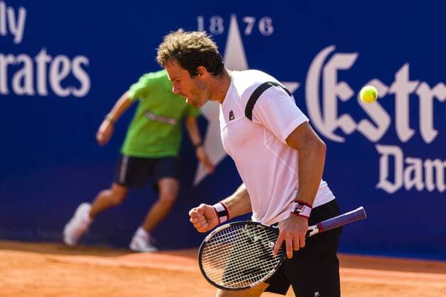 BARCELONA - April 18- SPAIN: Teymuraz Gabashvili (RUS) during match between of the Open Banc Sabadell, 64 Trophy Conde de Godo, played on the RCT Barcelona 1899, on april 18, 2016. Photo: Mikel Trigueros Urbanandsport Cordon Press ---------------------------------- BARCELONA - Abril, 18 - ESPANA: Teymuraz Gabashvili (RUS) durante el partido entre de la edicion 64 del Barcelona Open Banc Sabadell Trofeo Conde Godo, celebrada en el RCT Barcelona 1899, el 18 de Abril de 2016. Foto: Mikel Trigueros Urbanandsport Cordon Press  xMikelxTriguerosx xBARCELONA-OPEN-BANC-SABADELLx64-TROFEO-CONDE-GODOx